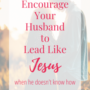 Encouraging Your Husband to Lead Like Jesus doesnt know how