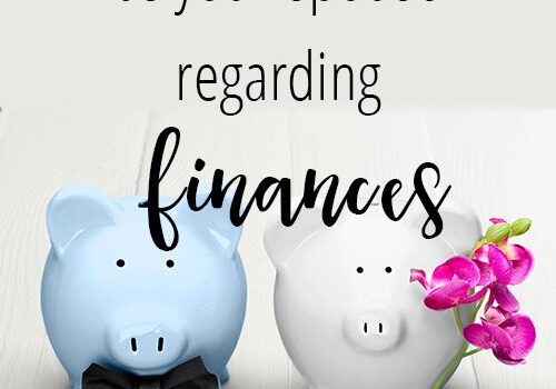 Getting on the same page as your spouse regarding finances
